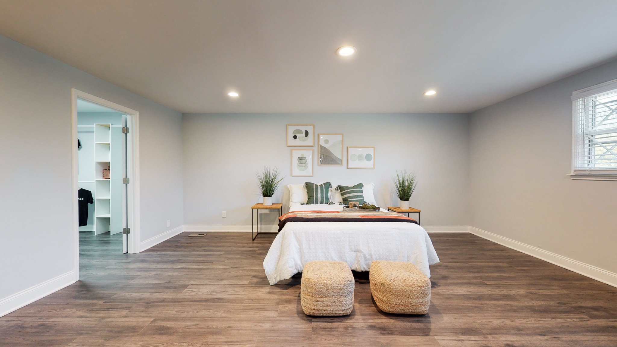 5514 Vanderbilt Road Old Hickory, TN 37138 - Photo 15 of 32 a bedroom with a bed and wooden floor