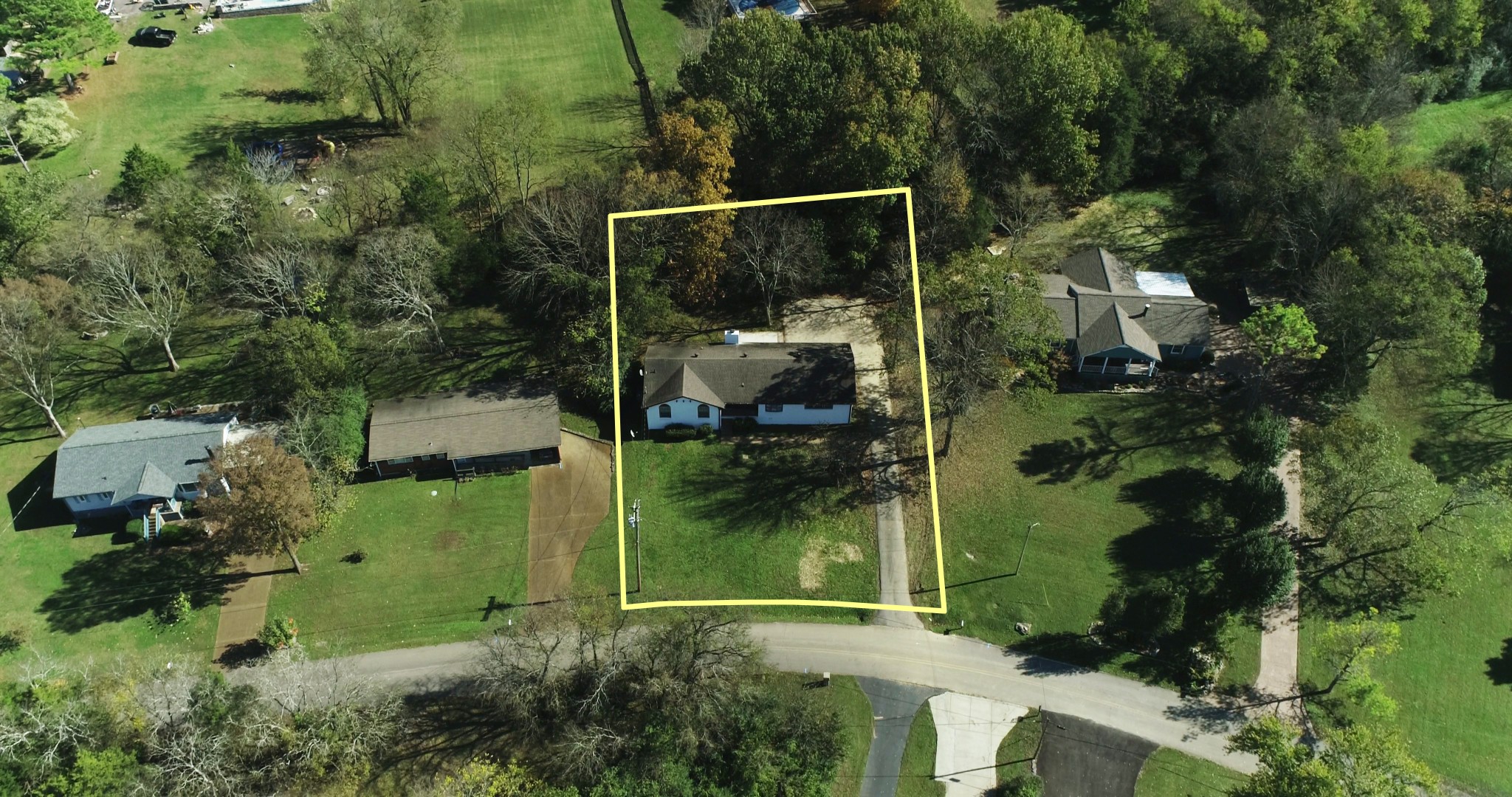 5514 Vanderbilt Road Old Hickory, TN 37138 - Photo 30 of 32 an aerial view of a house