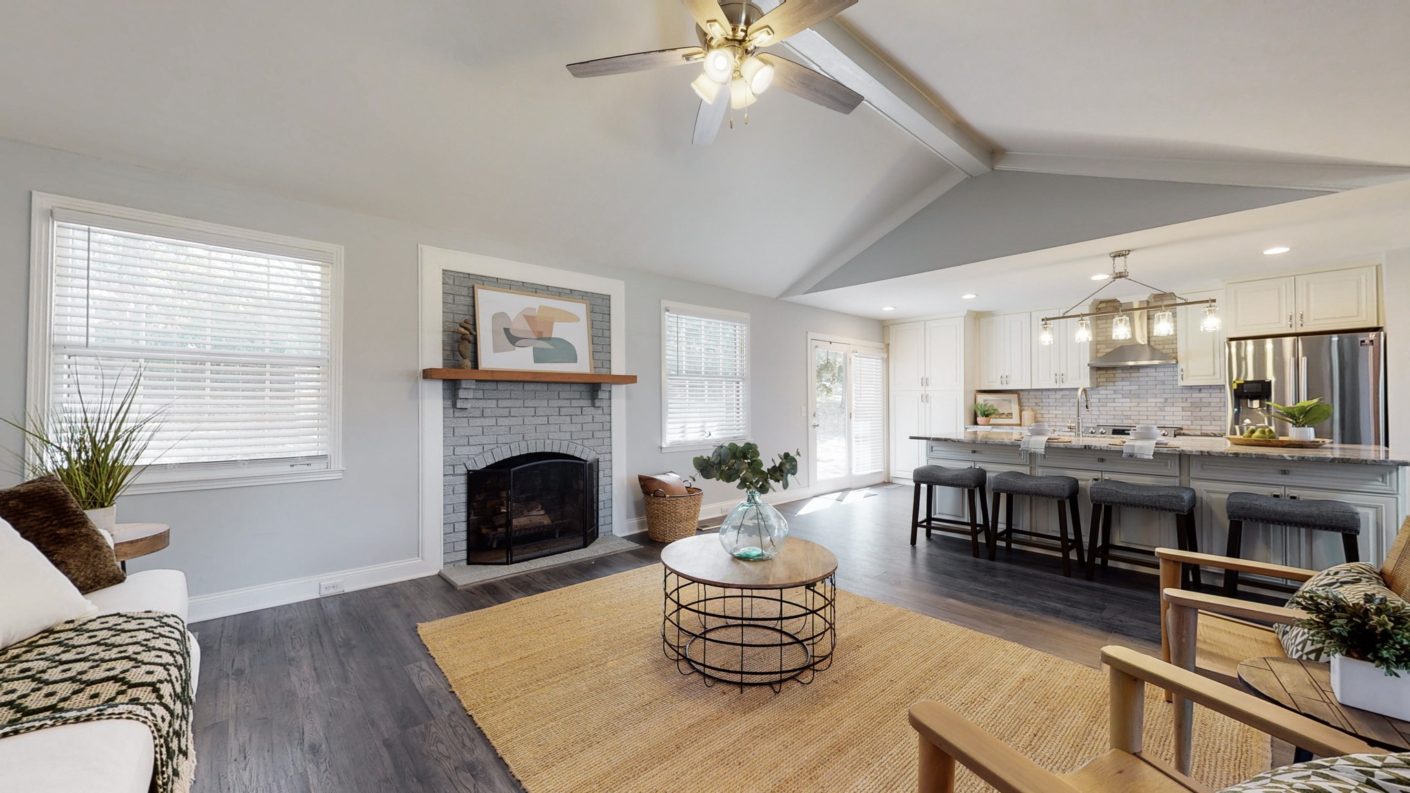 5514 Vanderbilt Road Old Hickory, TN 37138 - Photo 6 of 32 a living room with furniture and a fireplace