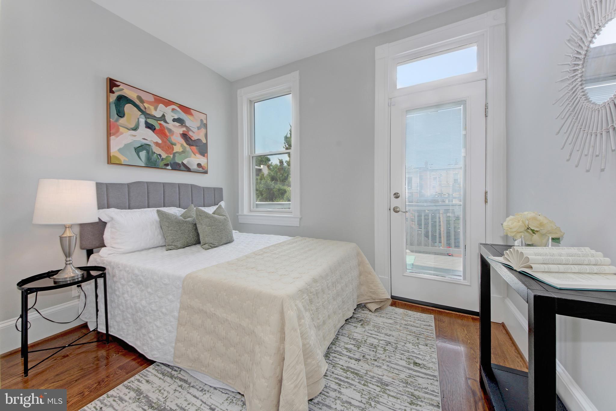 644 5th Street Northeast Washington, DC 20002 - Photo 23 of 51 Third bedroom with access to upper level deck