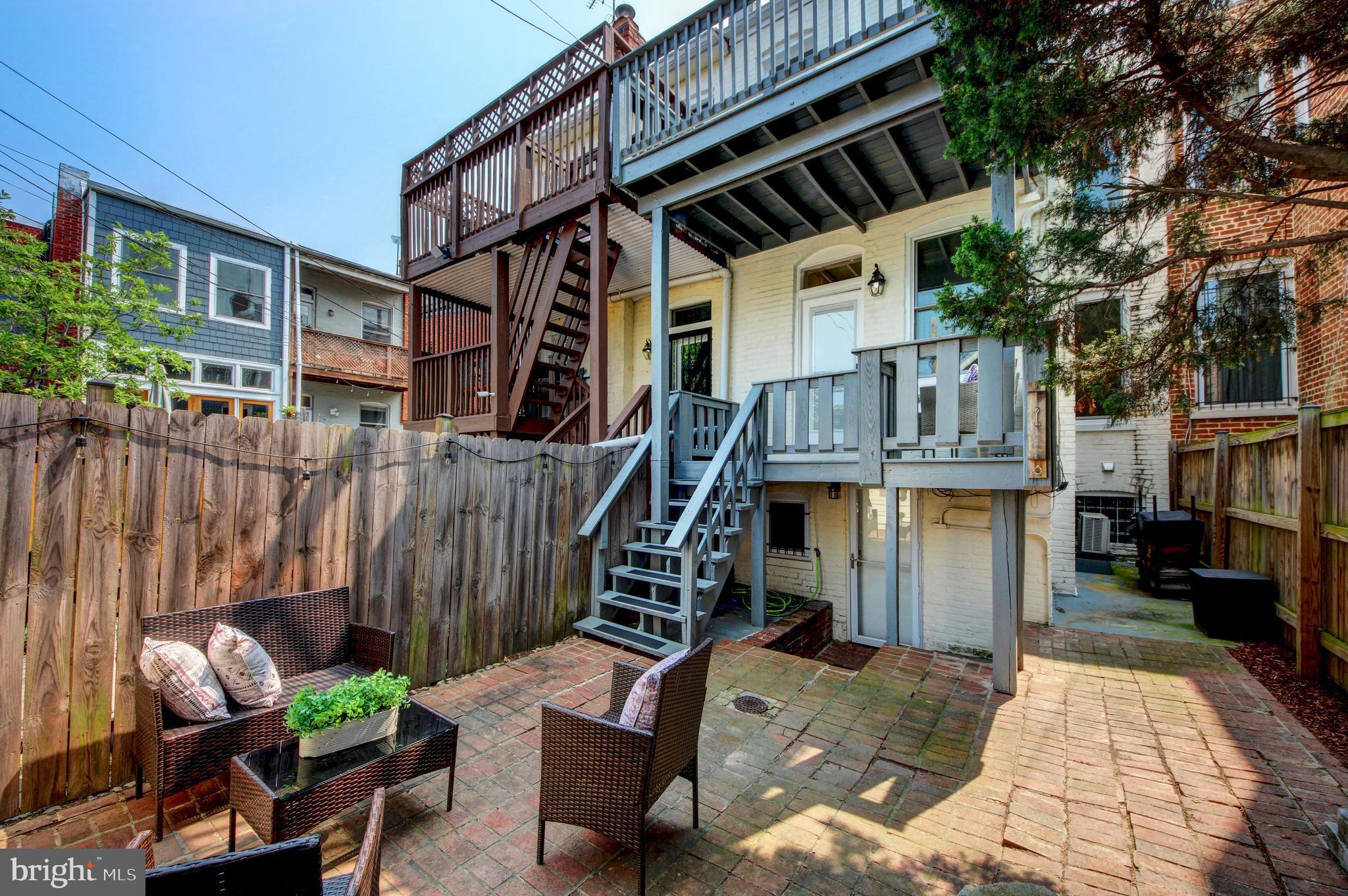 644 5th Street Northeast Washington, DC 20002 - Photo 31 of 51 Two-level deck with private rear courtyard