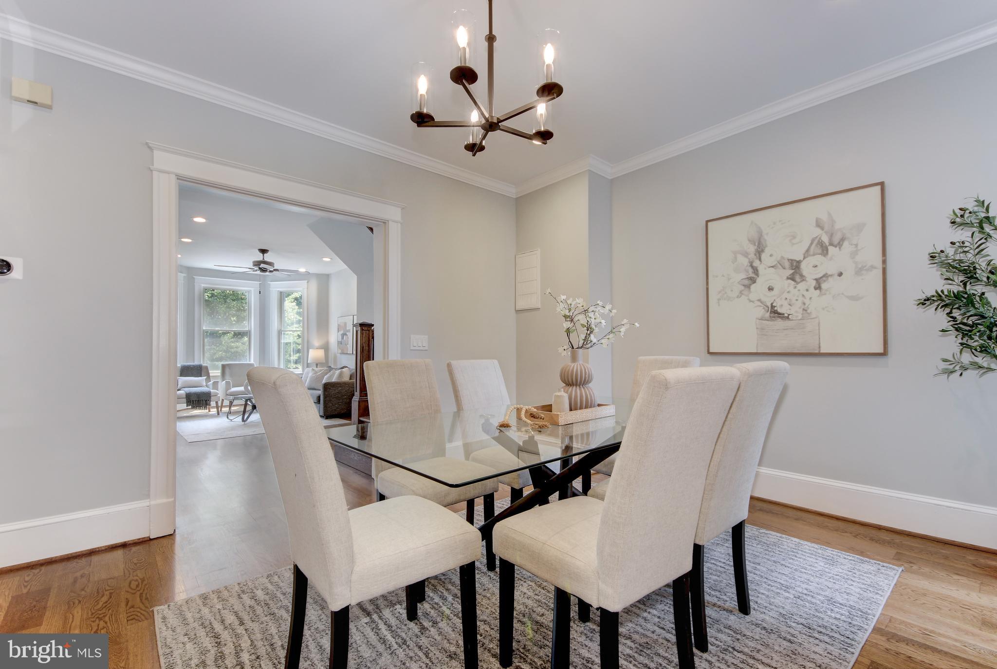 644 5th Street Northeast Washington, DC 20002 - Photo 9 of 51 Dining area with solid oak hardwood floors