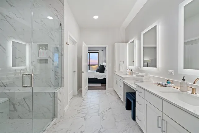 a balcony with an ocean view