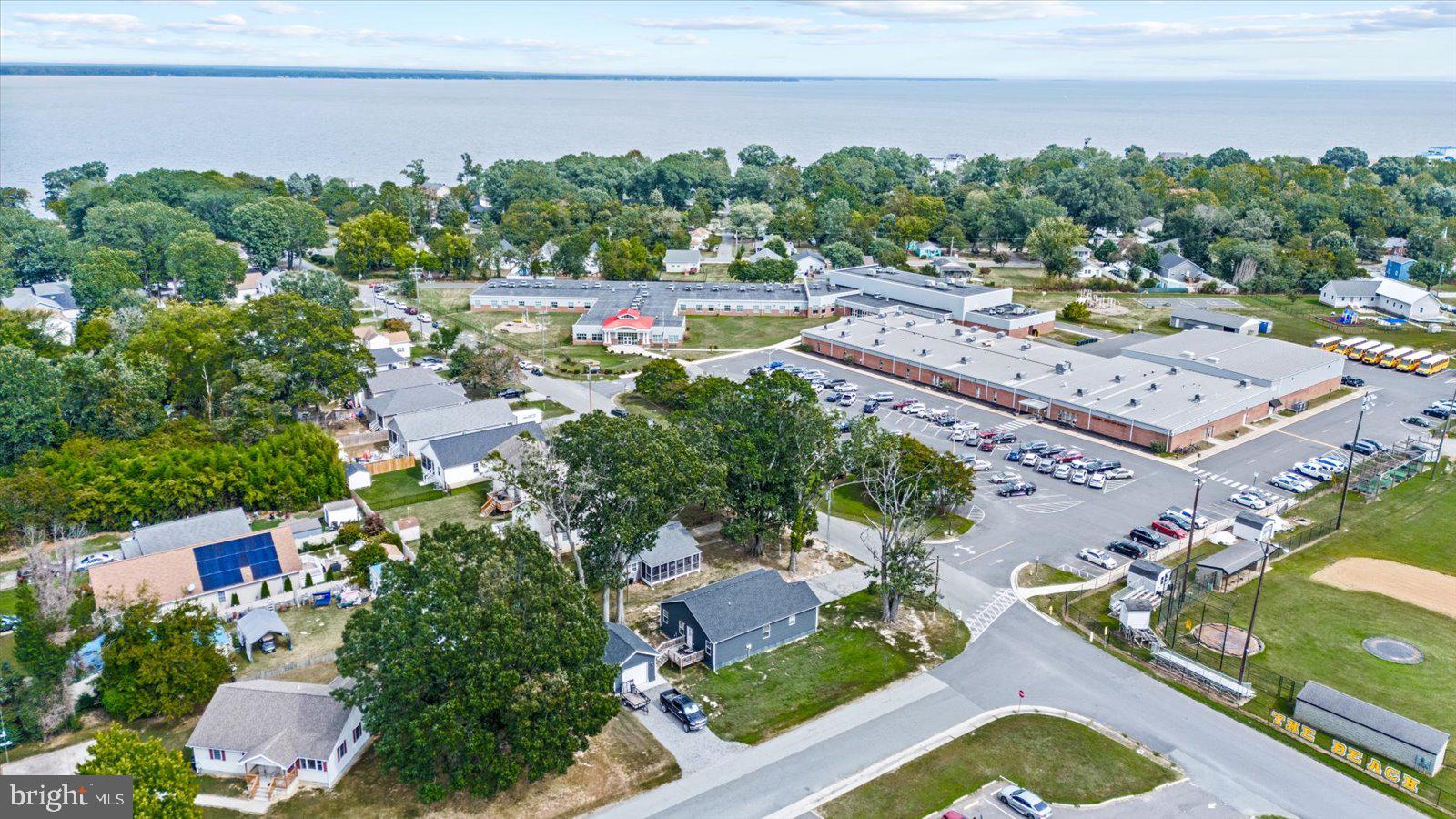 121 1st Street Colonial Beach, VA 22443 - Photo 39 of 46 an aerial view of a house with a garden