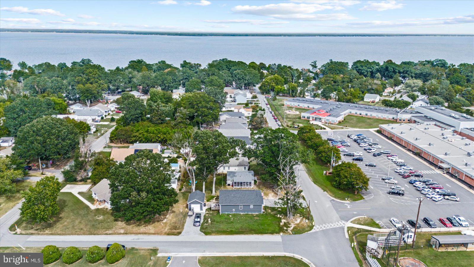 121 1st Street Colonial Beach, VA 22443 - Photo 40 of 46 an aerial view of a house with a garden