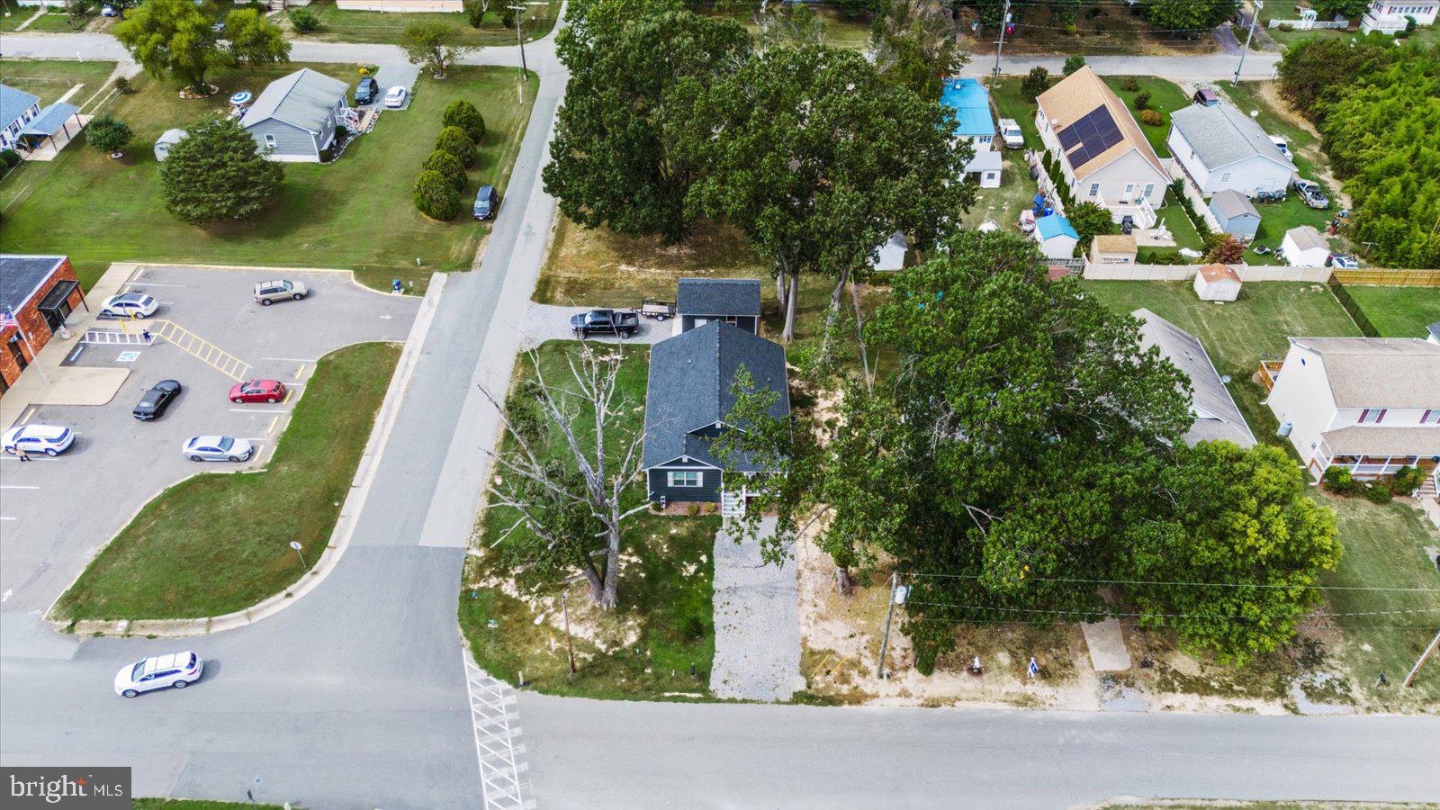 121 1st Street Colonial Beach, VA 22443 - Photo 45 of 46 an aerial view of residential house with outdoor space and swimming pool