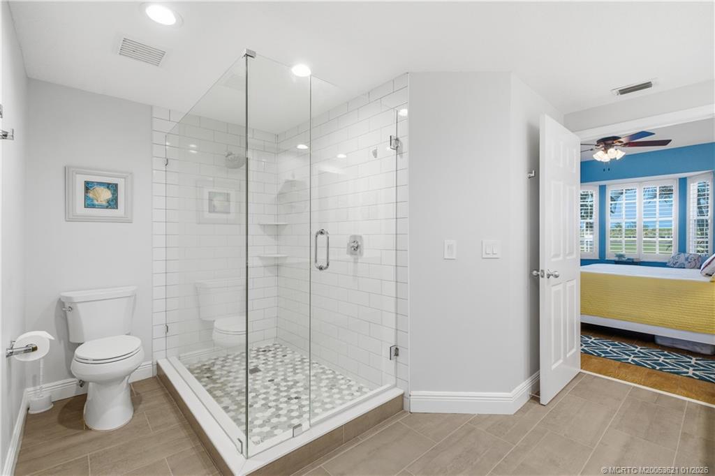 391 Northeast Plantation Road, Unit 215 Stuart, FL 34996 - Photo 20 of 40 Huge walk-in shower