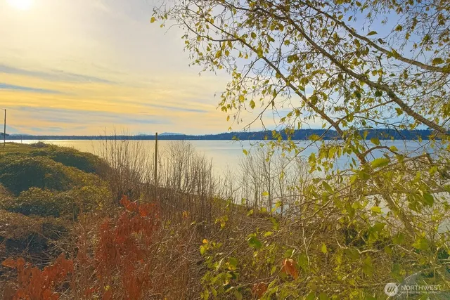 a view of ocean with a lake