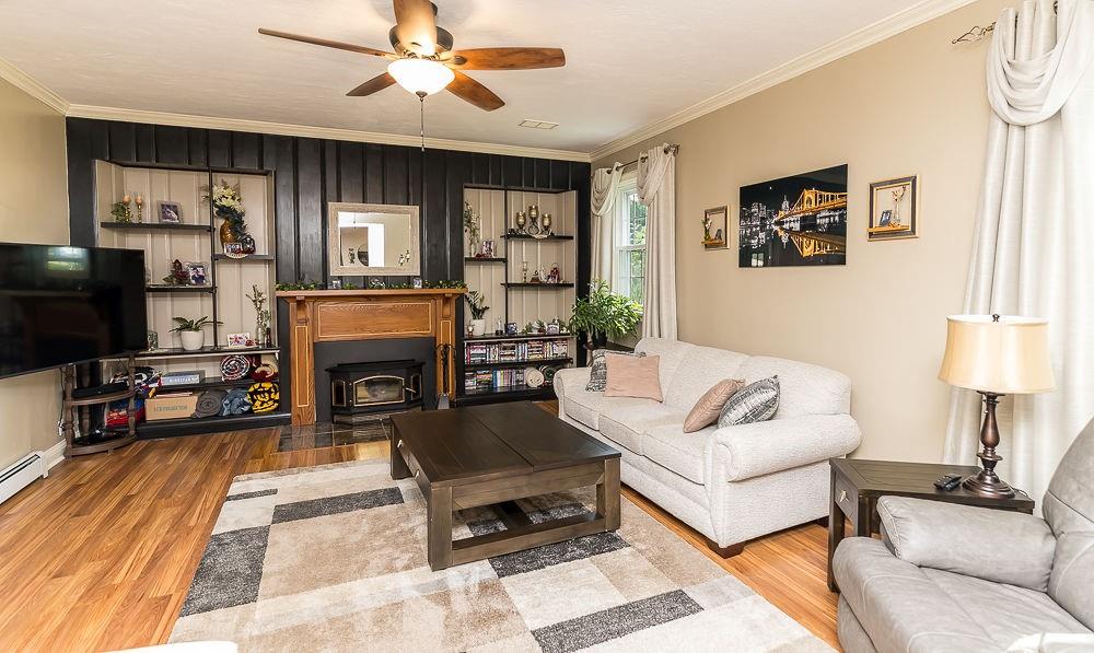1701 Beaver Grade Road Coraopolis, PA 15108 - Photo 29 of 50 the gorgeous handmade mantle is the focal point in this room
