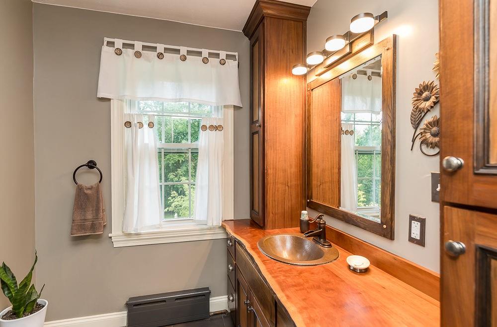 1701 Beaver Grade Road Coraopolis, PA 15108 - Photo 42 of 50 master bath - real wood handmade vanity top with hammered copper sink! gorgeous