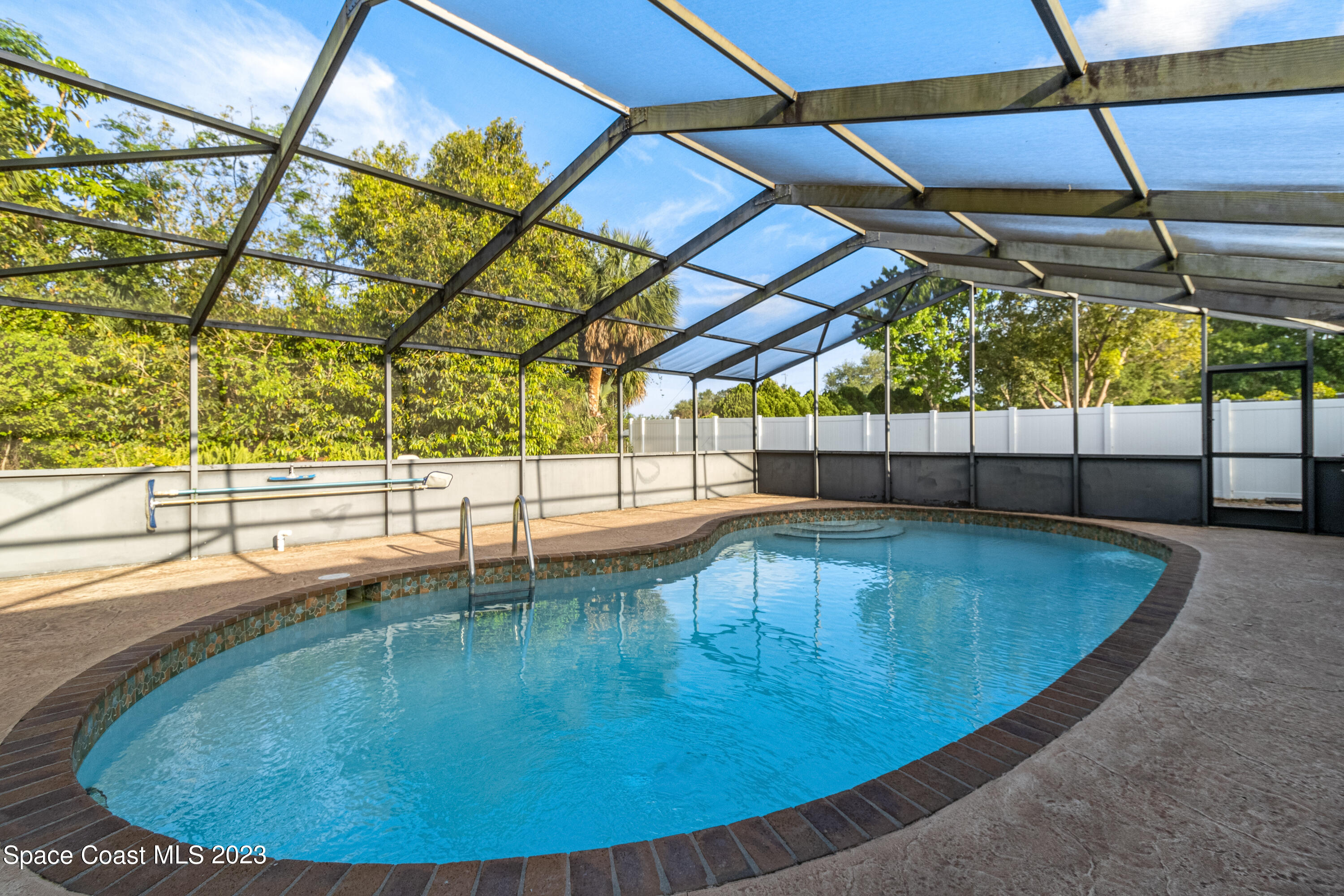 1113 Cromey Road Northeast Palm Bay, FL 32905 - Photo 34 of 46 Pool view
