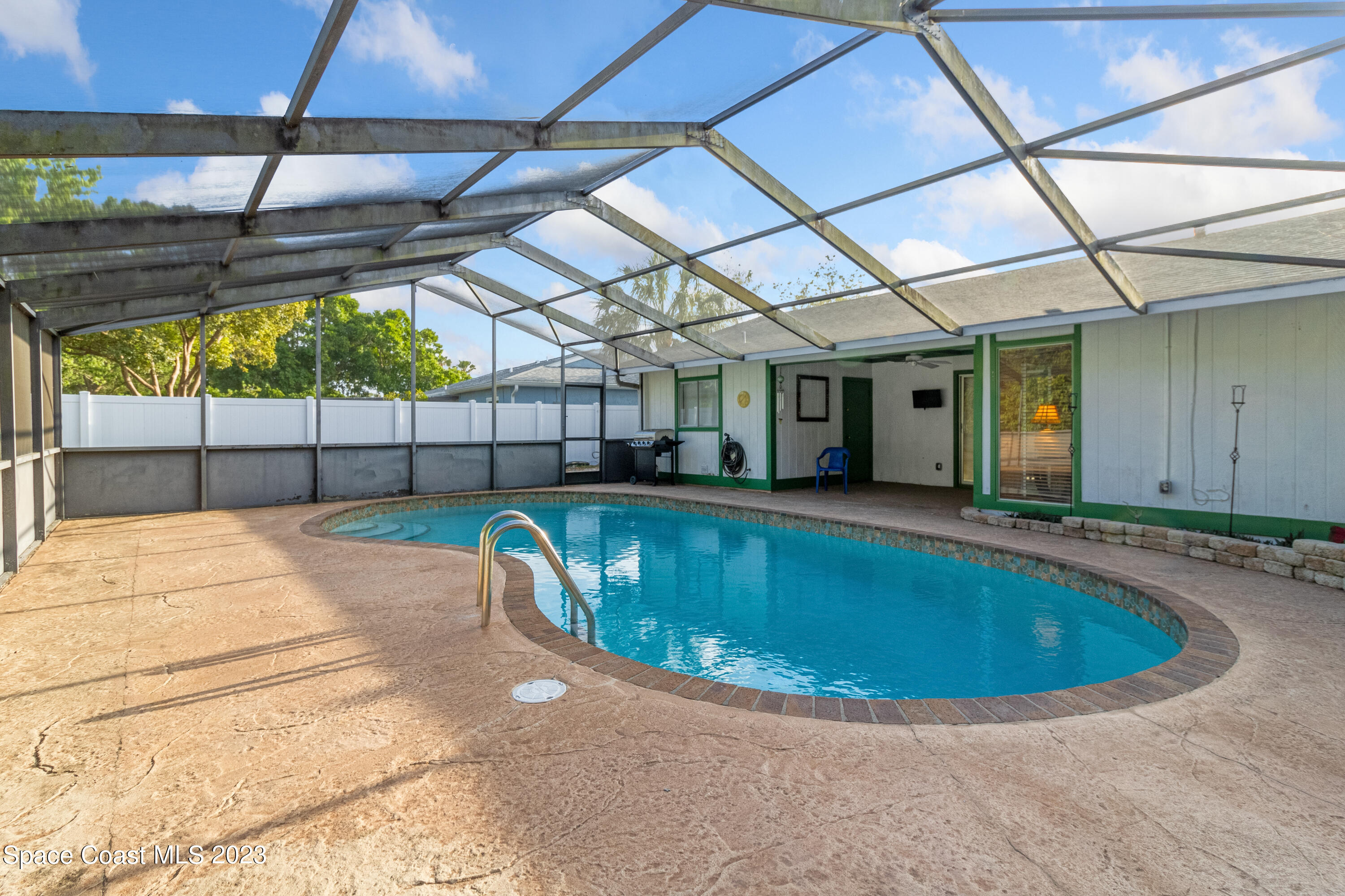 1113 Cromey Road Northeast Palm Bay, FL 32905 - Photo 36 of 46 Pool deck view