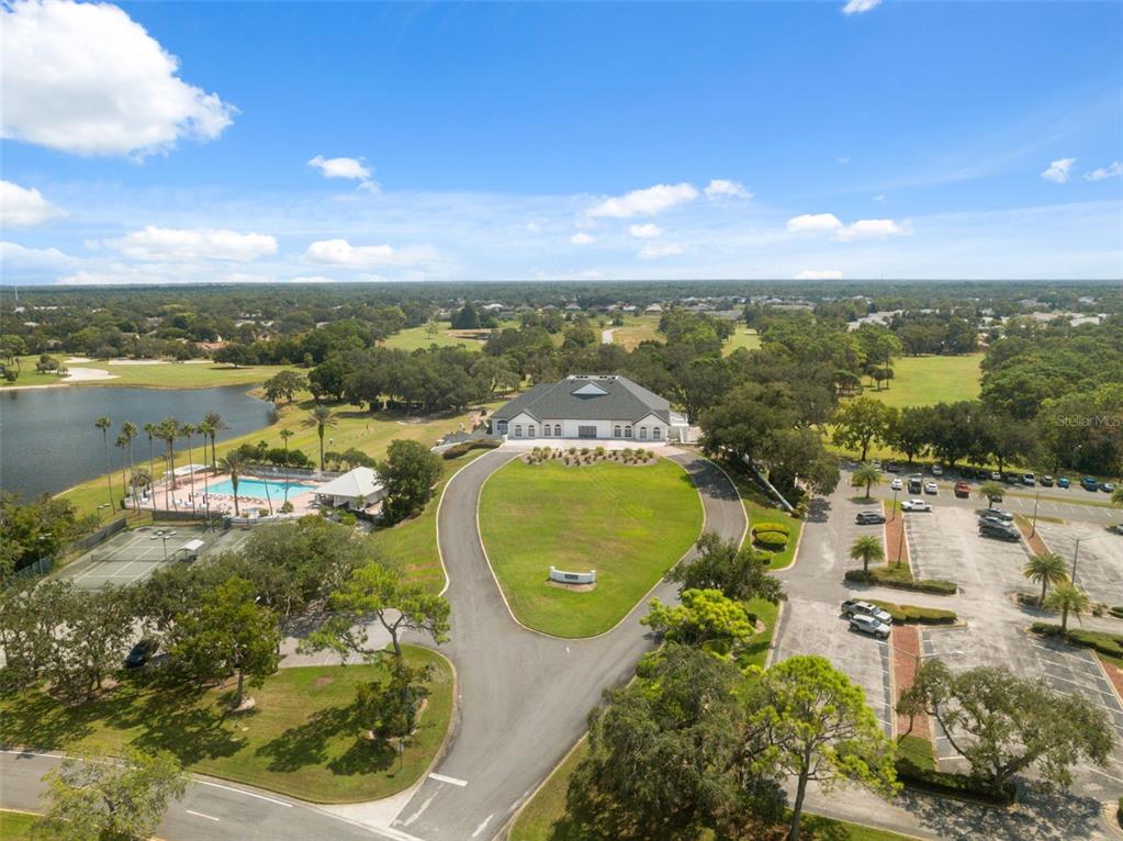 10149 Duffy Circle Weeki Wachee, FL 34613 - Photo 46 of 59 an aerial view of residential houses with outdoor space and lake view