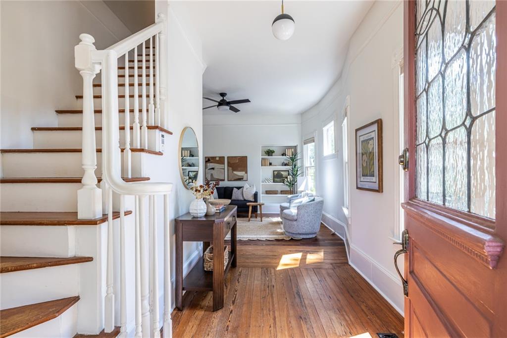 532 Broyles Street Southeast Atlanta, GA 30312 - Photo 5 of 37 a living room with furniture and a fireplace