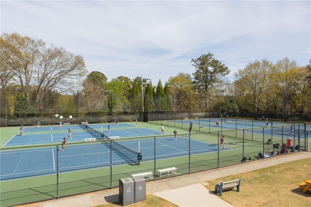 4774 Wieuca Road Northeast Atlanta, GA 30342 - Photo 48 of 52 a view of a tennis court