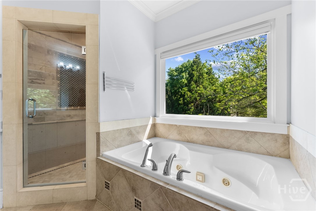 143 Easy Street Athens, GA 30601 - Photo 29 of 54 soaking tub and walk in shower
