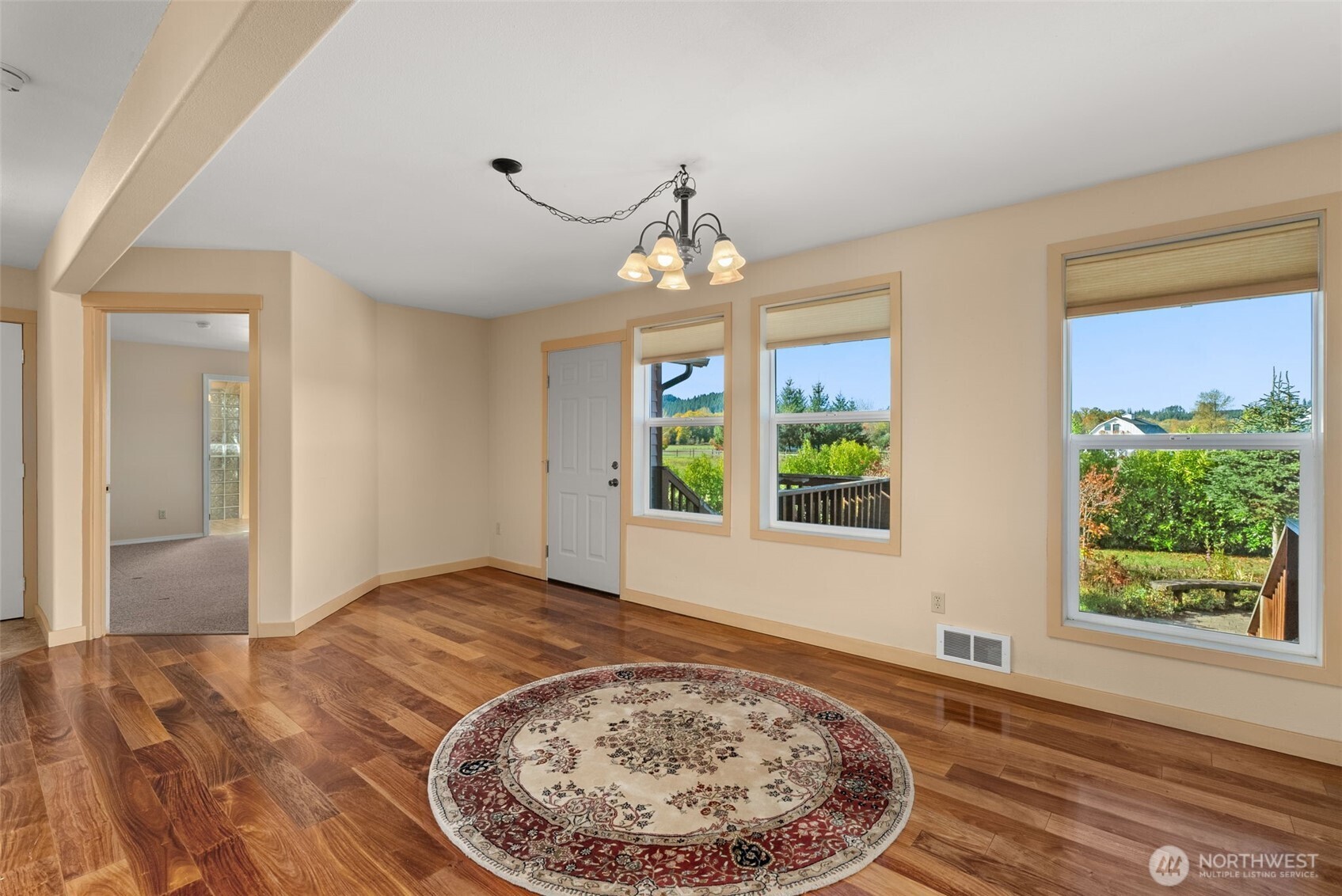395 Ceres Hill Road Chehalis, WA 98532 - Photo 16 of 40 a view of an entryway with wooden floor and windows