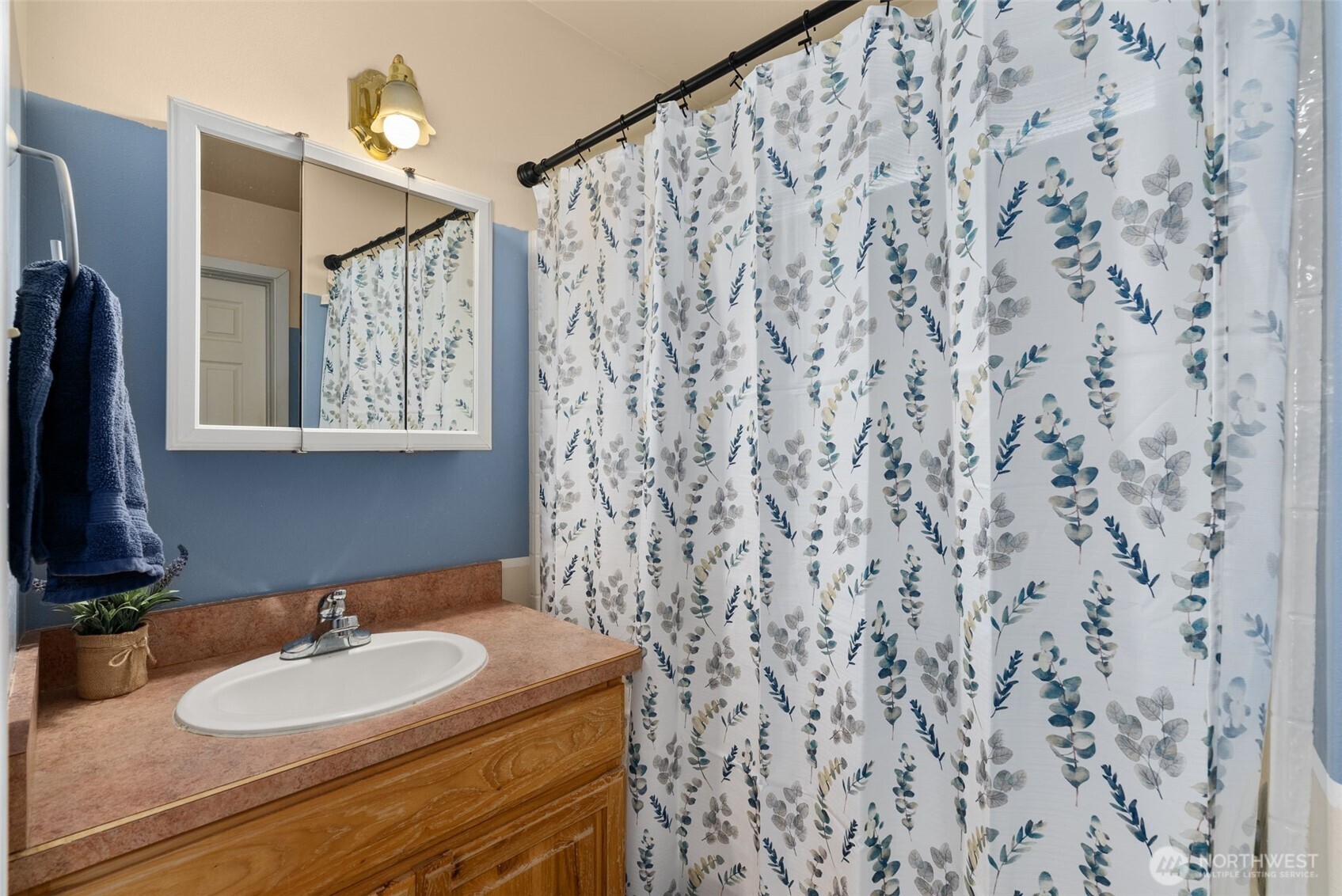 395 Ceres Hill Road Chehalis, WA 98532 - Photo 26 of 40 a bathroom with a sink and a mirror