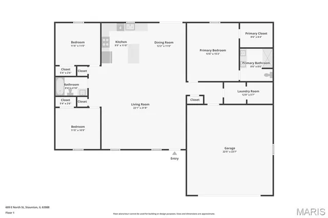 $265,000 | 609 East North Street, Staunton, IL 62088