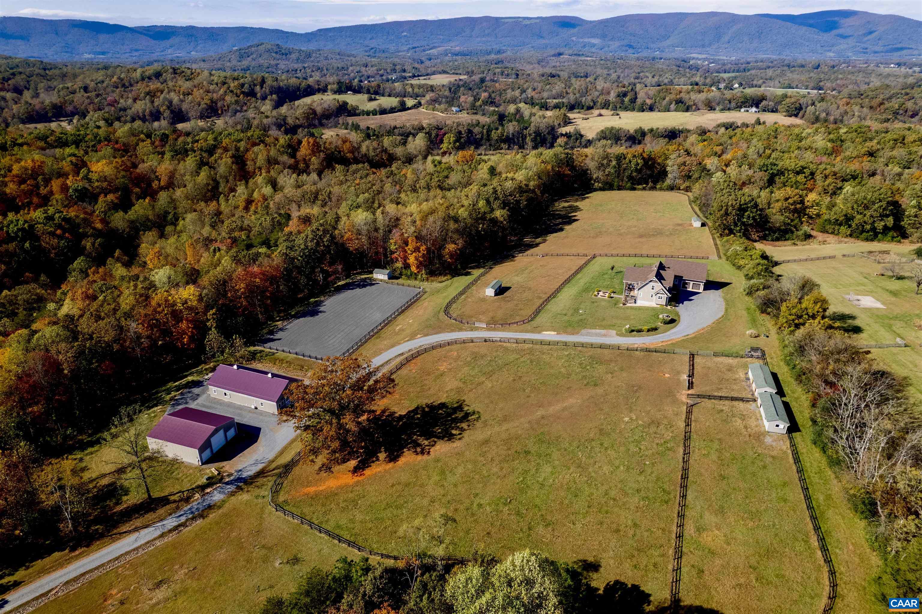 2236 Craigs Store Road Afton, VA 22920 - Photo 4 of 75 an aerial view of a house with a yard and lake view