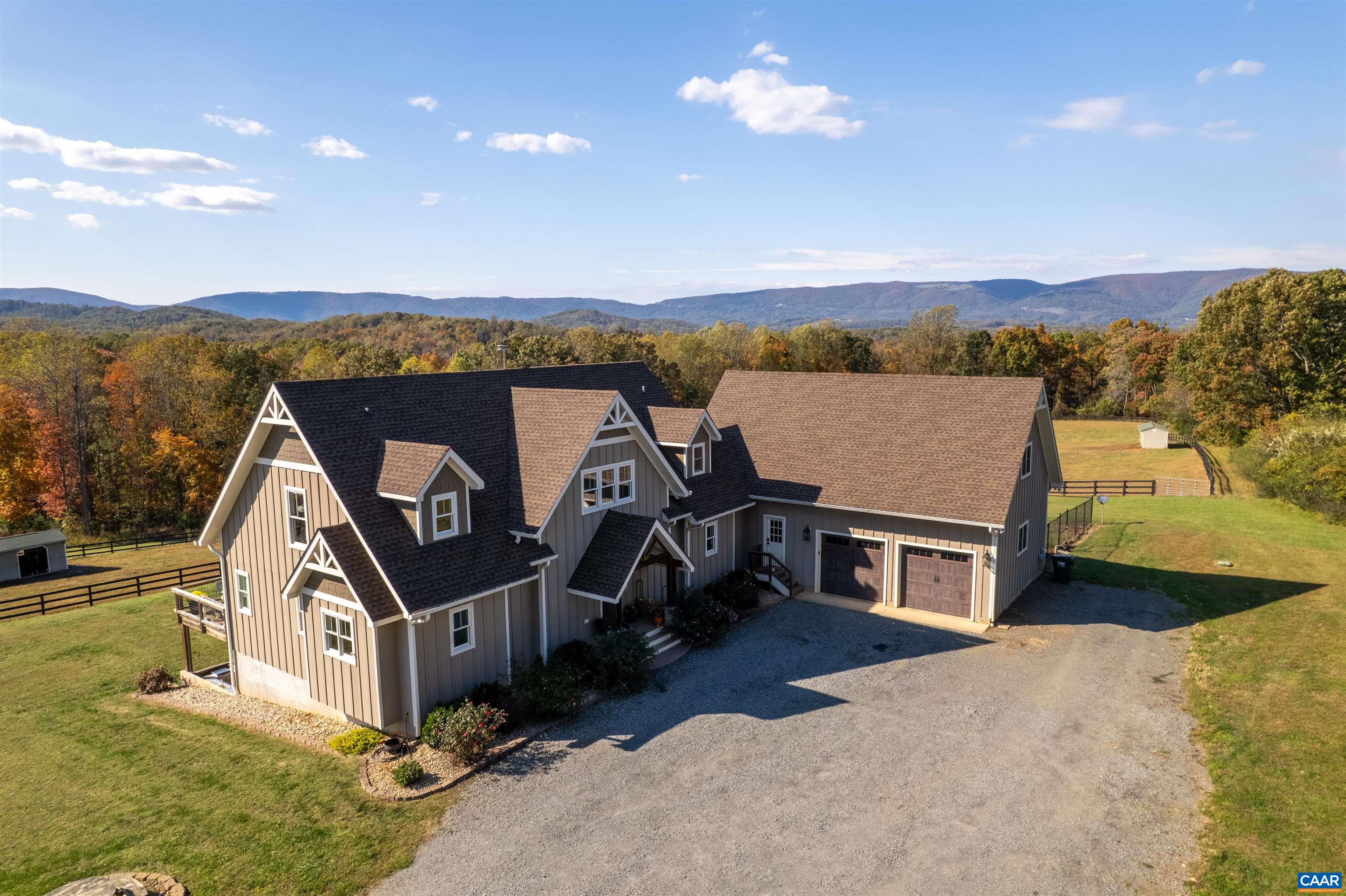 2236 Craigs Store Road Afton, VA 22920 - Photo 62 of 75 an aerial view of a house with a big yard and potted plants