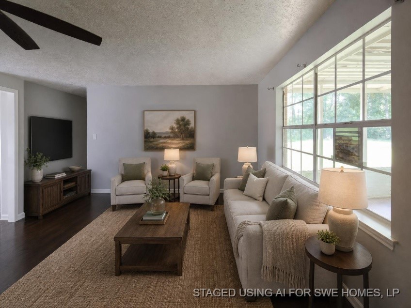 509 Bobcat Lane Daisetta, TX 77533 - Photo 4 of 26 a living room with furniture and a flat screen tv