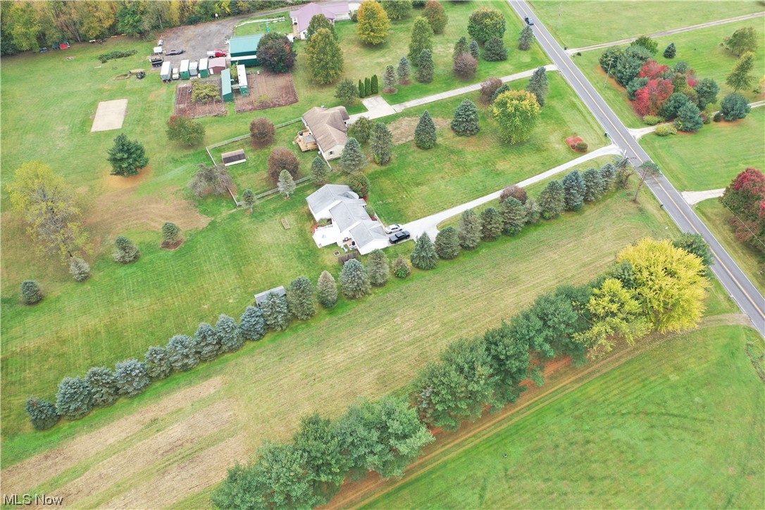 936 Martin Road Mogadore, OH 44260 - Photo 3 of 5 Drone / aerial view featuring a rural view