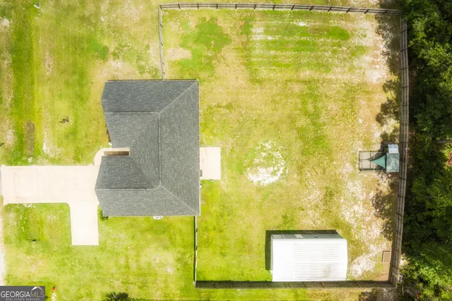 a view of an outdoor space and swimming pool
