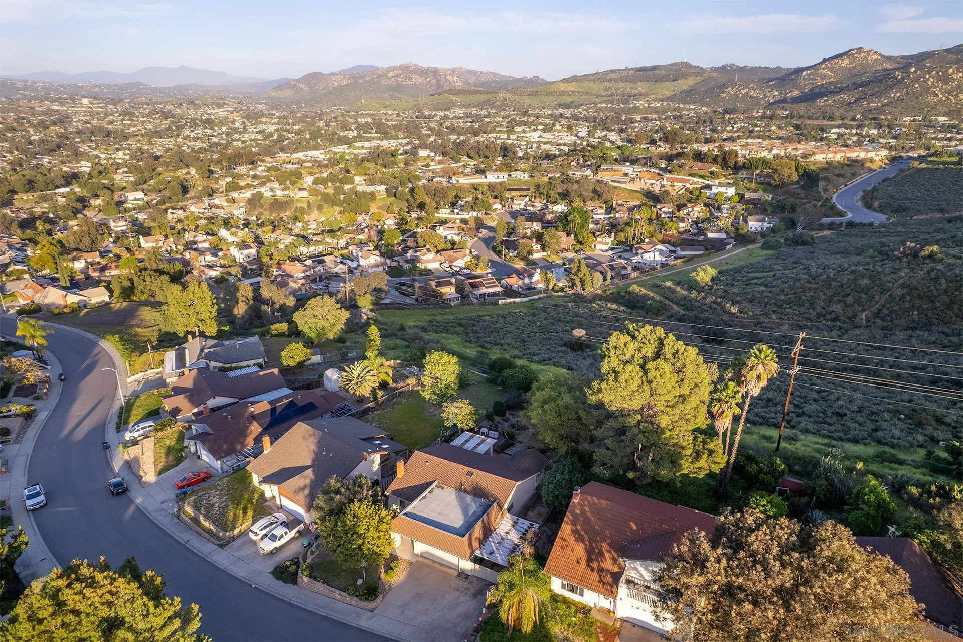 12455 Ridgeton Drive Lakeside, CA 92040 - Photo 29 of 31 an aerial view of residential house with outdoor space and river view