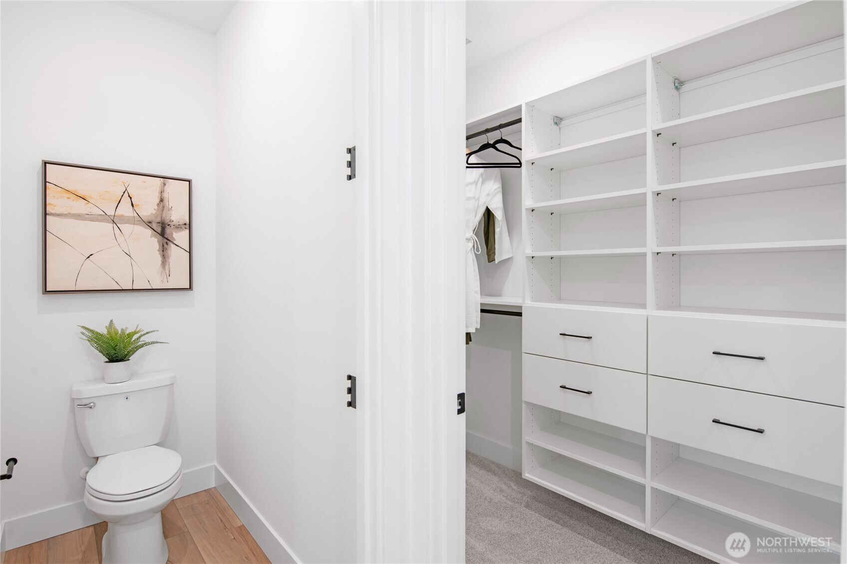 602 Gooseberry Place Sequim, WA 98382 - Photo 12 of 21 a bathroom with a toilet and a shower