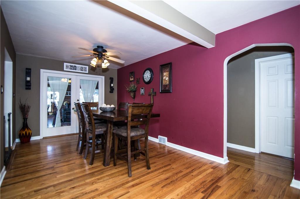 1032 Silver Lane McKees Rocks, PA 15136 - Photo 5 of 21 The dining room offers hardwood floors and French doors that lead to the family room.