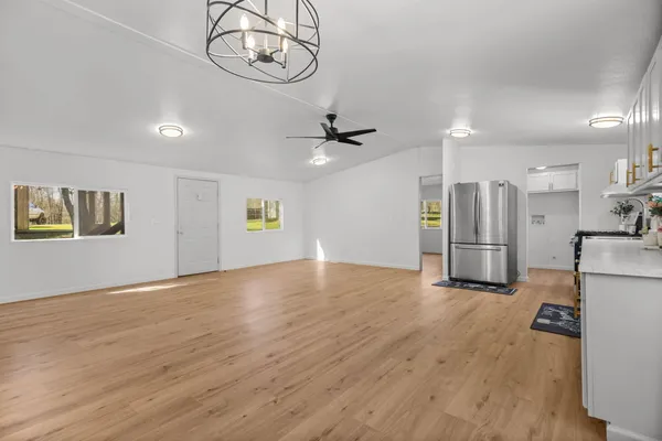 a view of a house with a snow