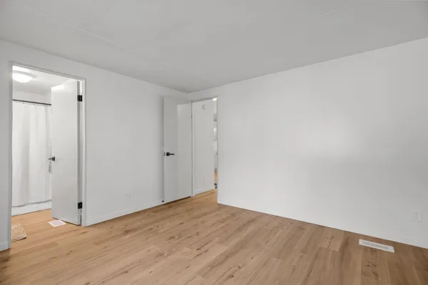 a view of a backyard with plants