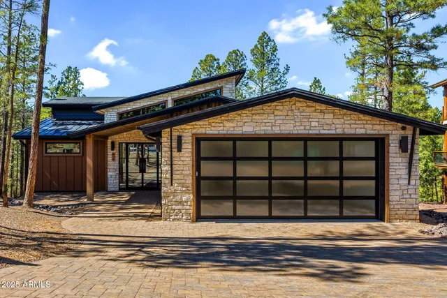 a view of a wooden door