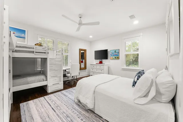 an aerial view of a house with a ocean view