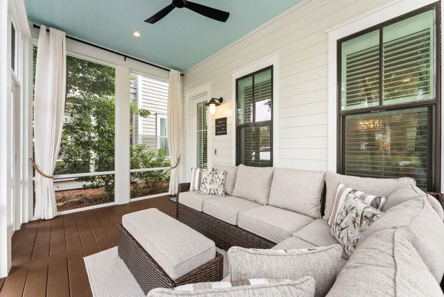 a view of a door and chair in a room
