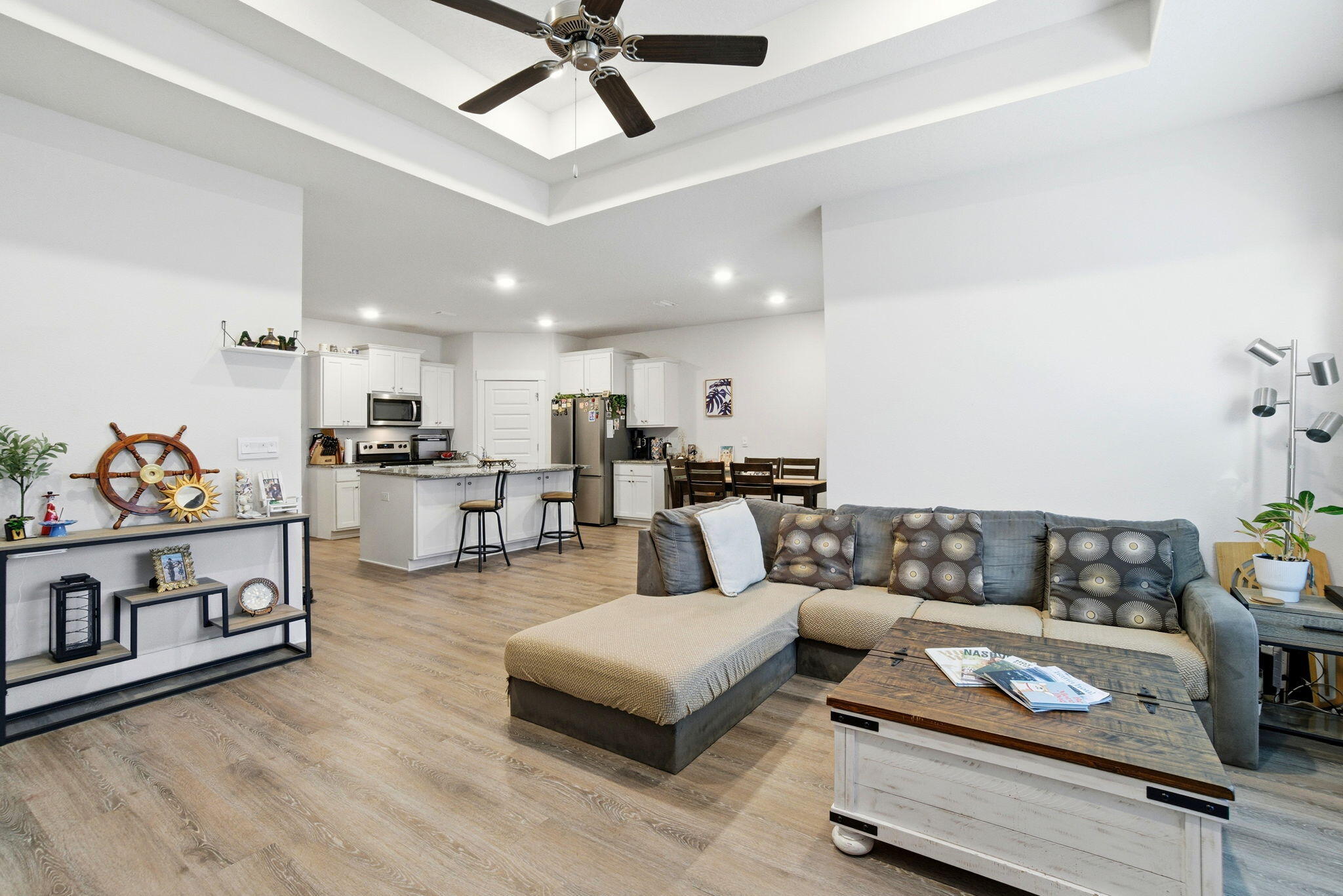 4067 Blaney Lane Pace, FL 32571 - Photo 15 of 40 a living room with furniture and kitchen view