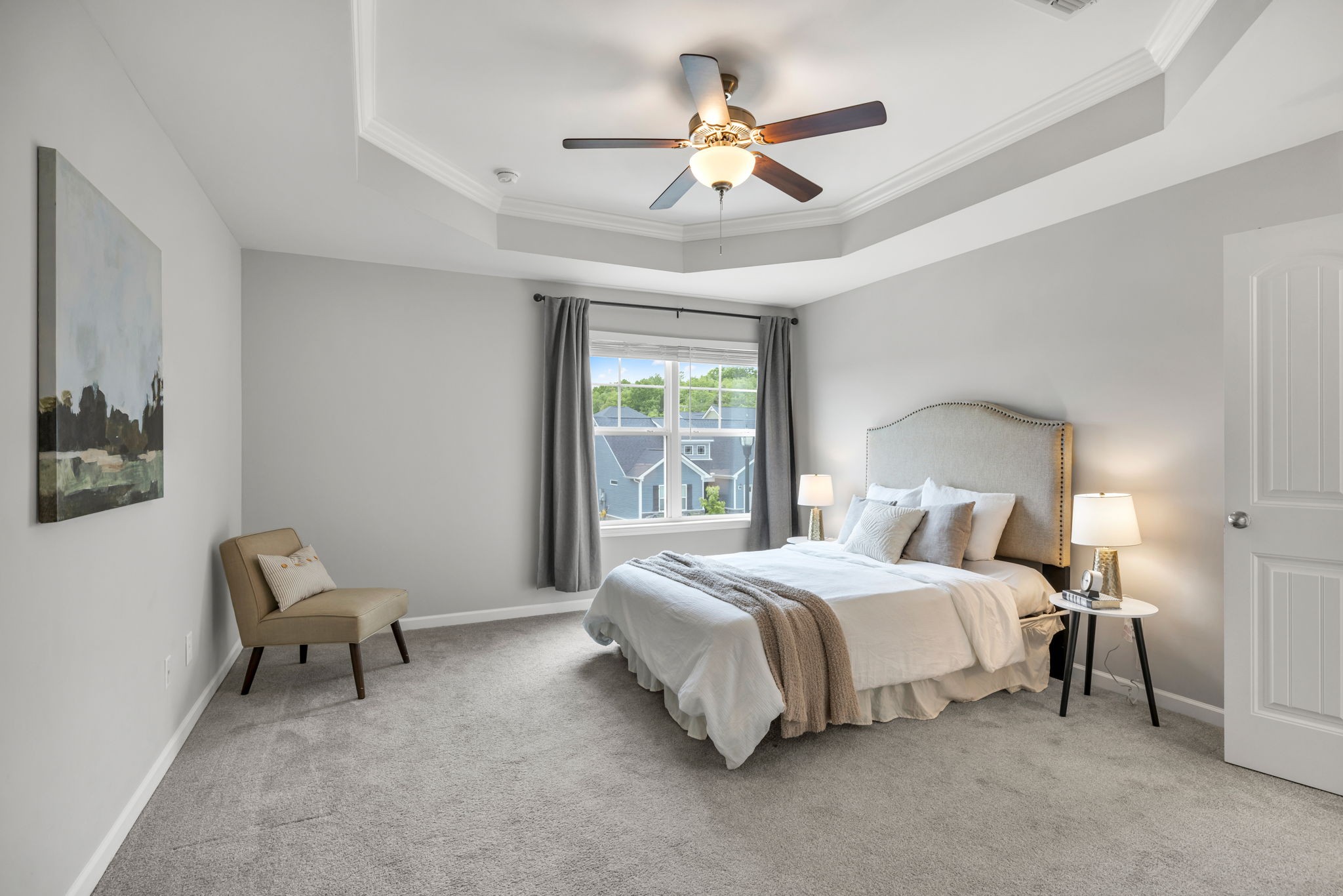 312 Turney Lane Spring Hill, TN 37174 - Photo 31 of 52 a bedroom with a bed a window and a couch