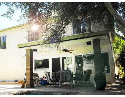 4797 Monaco Road Las Vegas, NV 89121 - Photo 19 of 20 Property Photo. Covered Patio Yard surrounded with Trees