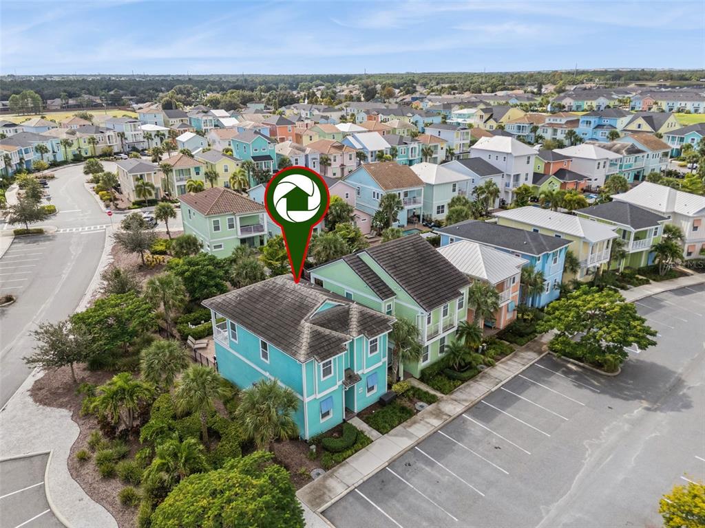 8082 Knee Deep Road Kissimmee, FL 34747 - Photo 28 of 30 an aerial view of a house with a garden