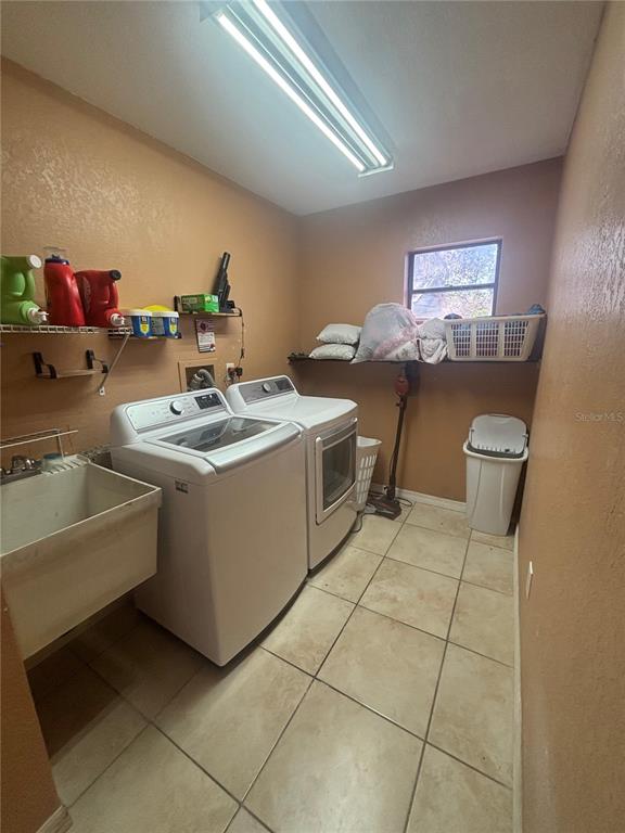 14208 Mayer Avenue Hudson, FL 34669 - Photo 15 of 29 a room with a washing machine and a sink