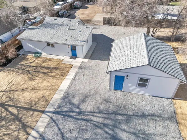 a view of a house with a snow