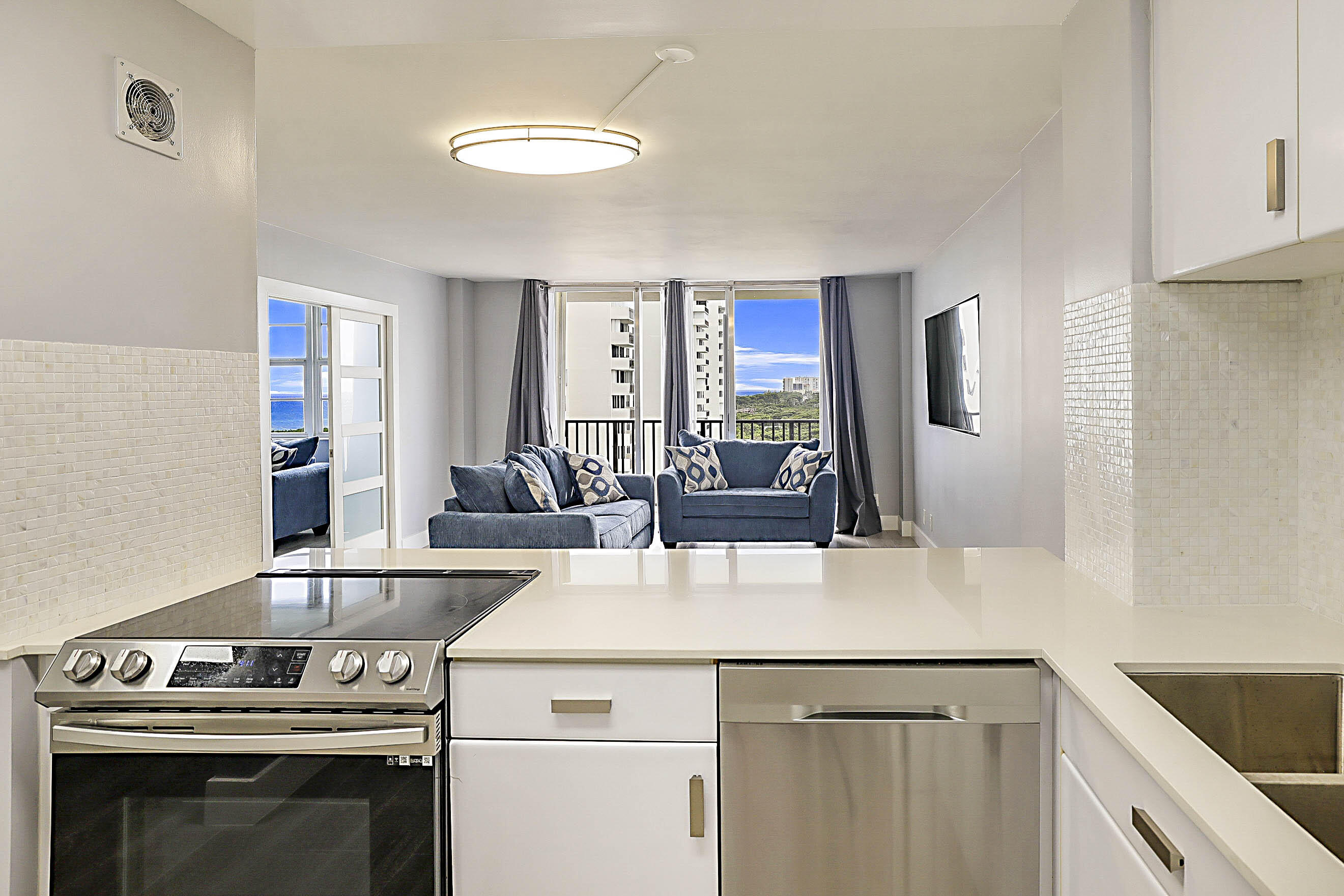 2121 North Ocean Boulevard, Unit 1103W Boca Raton, FL 33431 - Photo 17 of 55 Remodeled kitchen