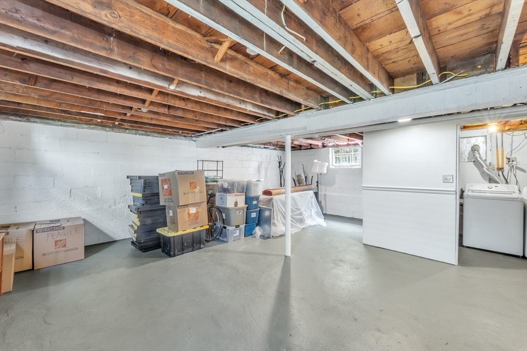 32 Cotuit Street Boston, MA 02132 - Photo 24 of 26 a view of storage and utility room with stairs