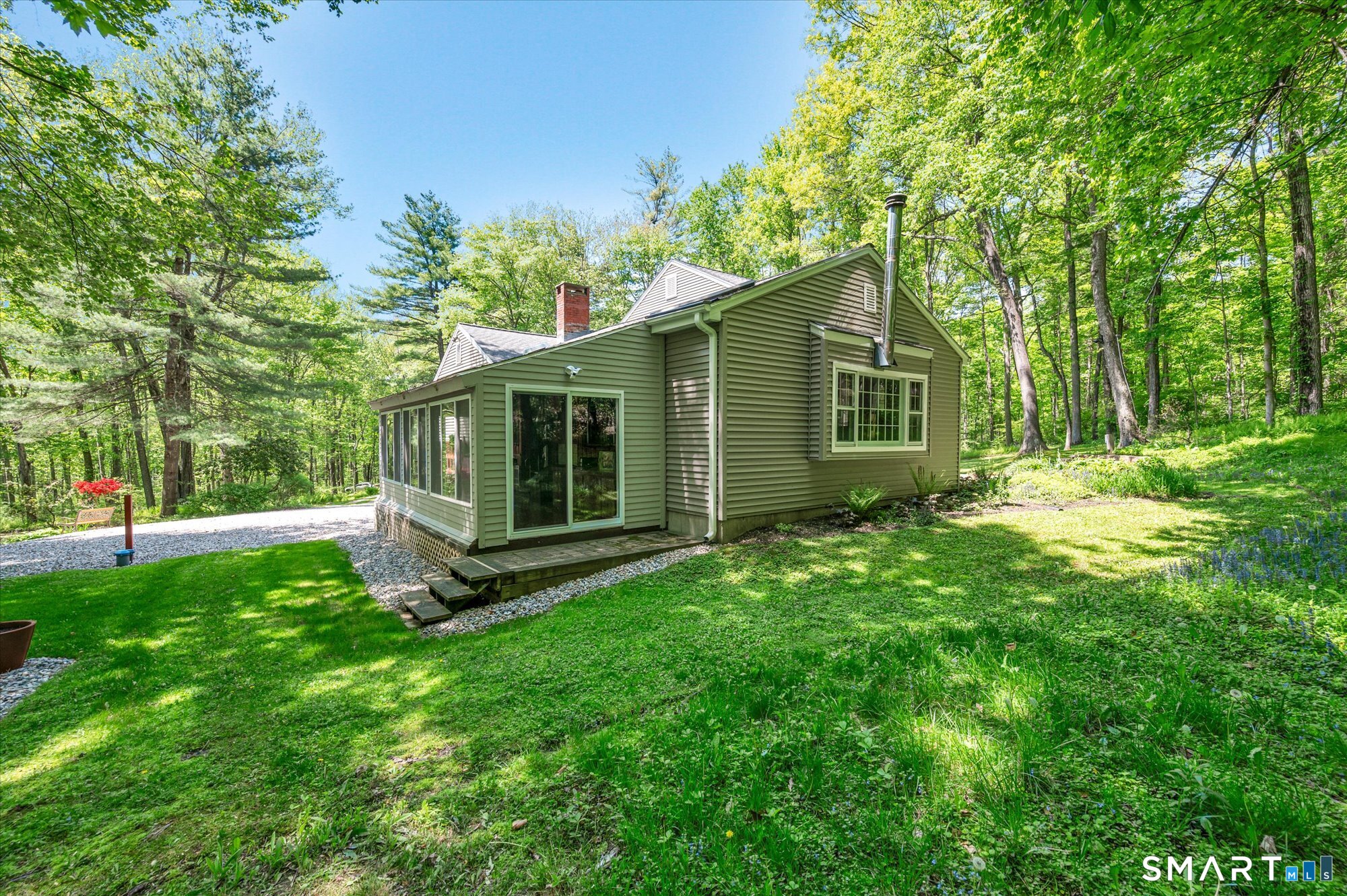59 Indian Hill Road Canton, CT 06019 - Photo 31 of 39 a view of a house with a backyard