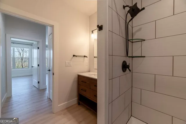 a close view of sink and tap