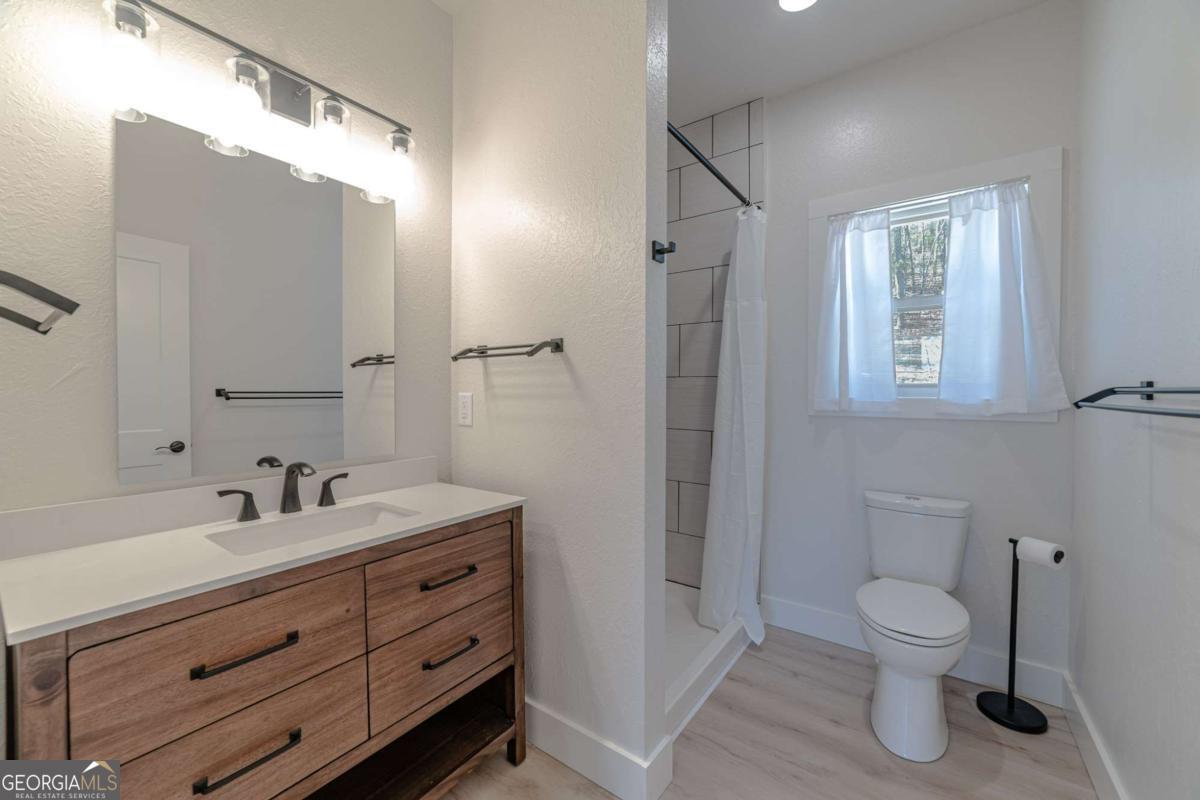802 Mull Valley Road Morganton, GA 30560 - Photo 9 of 75 a bathroom with a toilet a sink and mirror