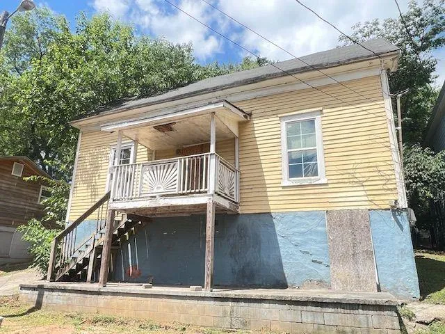 a view of a house with a window