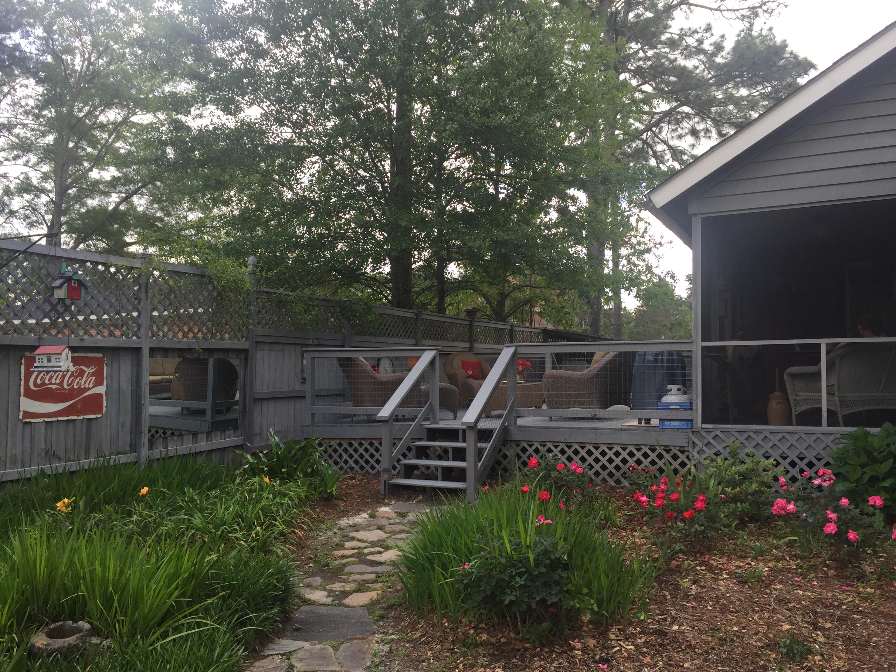 764 Dandridge Road Walterboro, SC 29488 - Photo 26 of 34 Deck, view from garden, 4-20-19