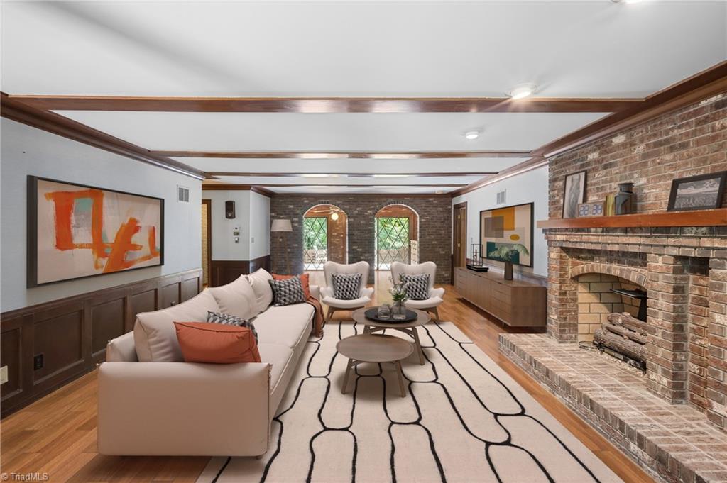 304 Cascade Drive High Point, NC 27265 - Photo 5 of 46 Virtually Staged Rendering With Updated Flooring To Show Homes Amazing Potential